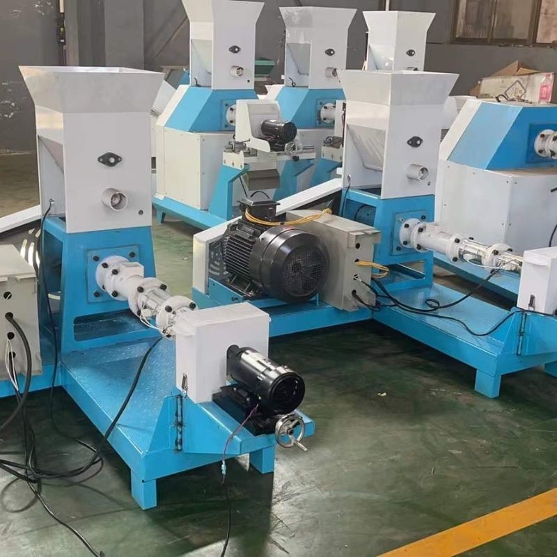 60kg/H - 100kg/H Dry Type Fish Feed Machine Shrimp Feed Pellet Extruder