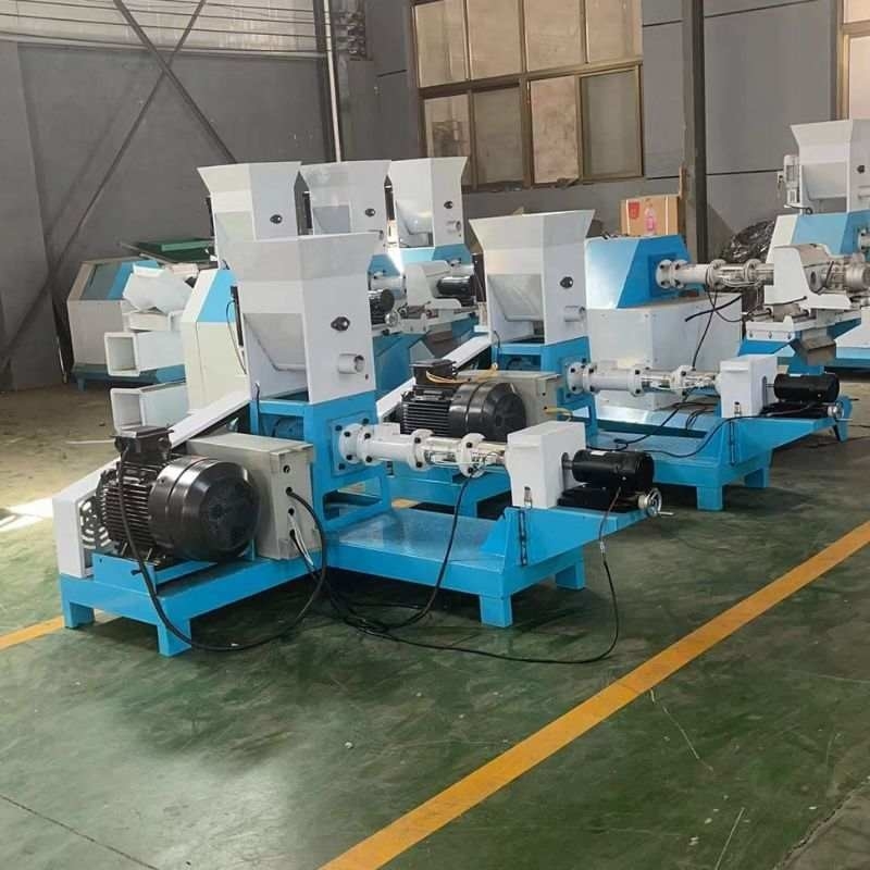 0.4kw 22HP Dry Type Fish Feed Pellet Machine Floating Fish Feed Extruder