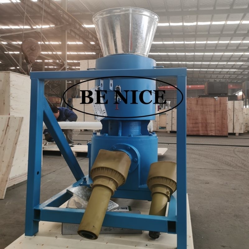 High Capacity PTO Pellet Mill with 2 Rollers and 4mm Die for 80-1000kg/h Production