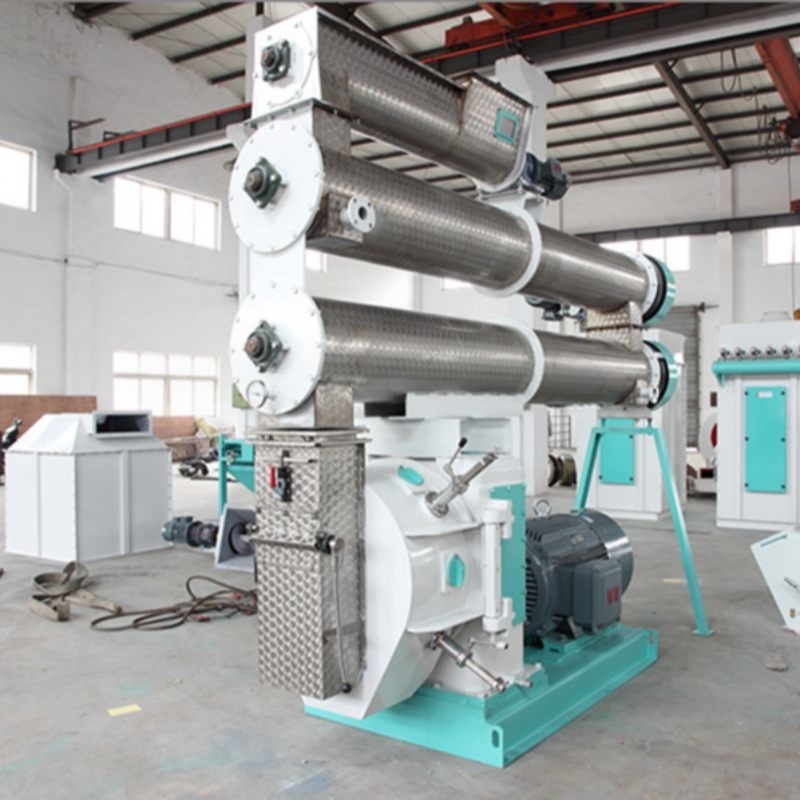 2-4 T/H  Ring Die Feed Pellet Mill With Single Conditioner Animal Feed Pellet Making