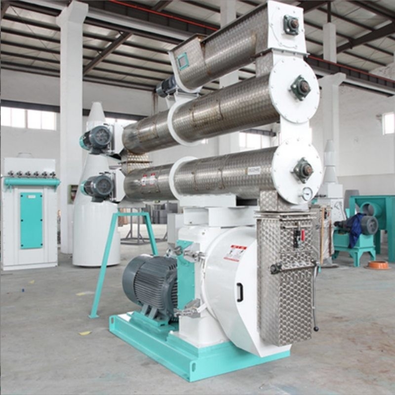 2-4 T/H  Ring Die Feed Pellet Mill With Single Conditioner Animal Feed Pellet Making