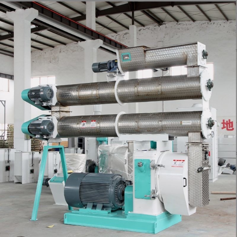 2-4 T/H  Ring Die Feed Pellet Mill With Single Conditioner Animal Feed Pellet Making