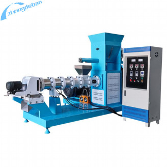 600-1200 Kg/H Screw Feed Extruder For Producing Pet And Floating Fish Feed 55kw