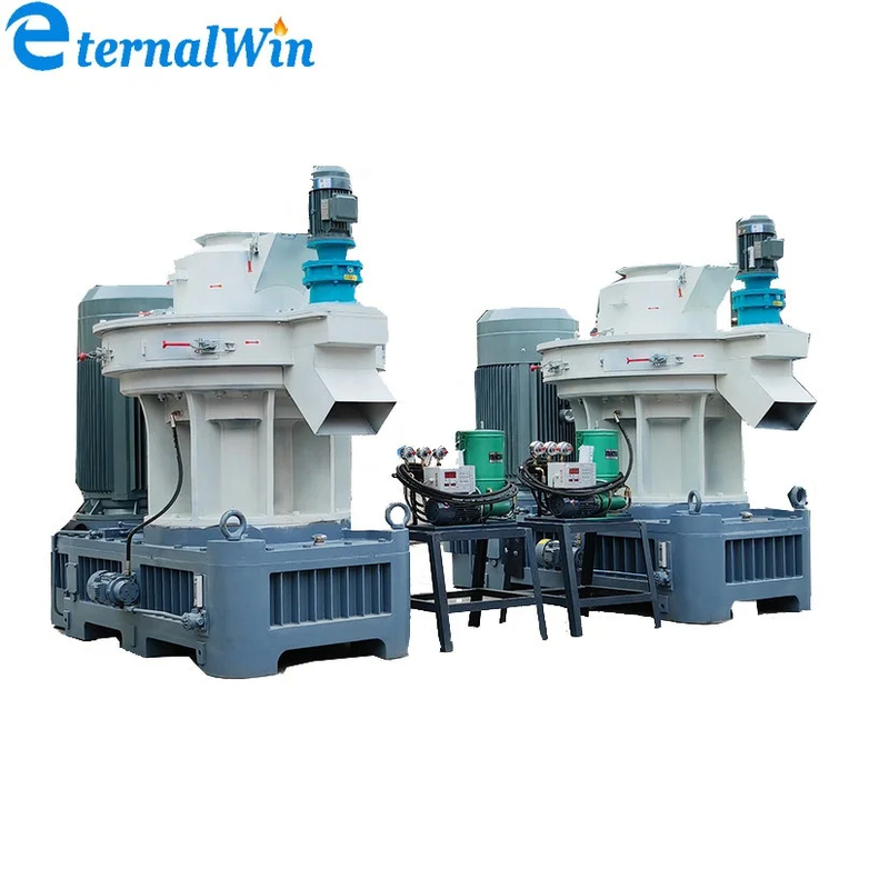 60-200kw Wood Pellet Production Line Flat Die Pellet Mill And Roller Wearing Parts