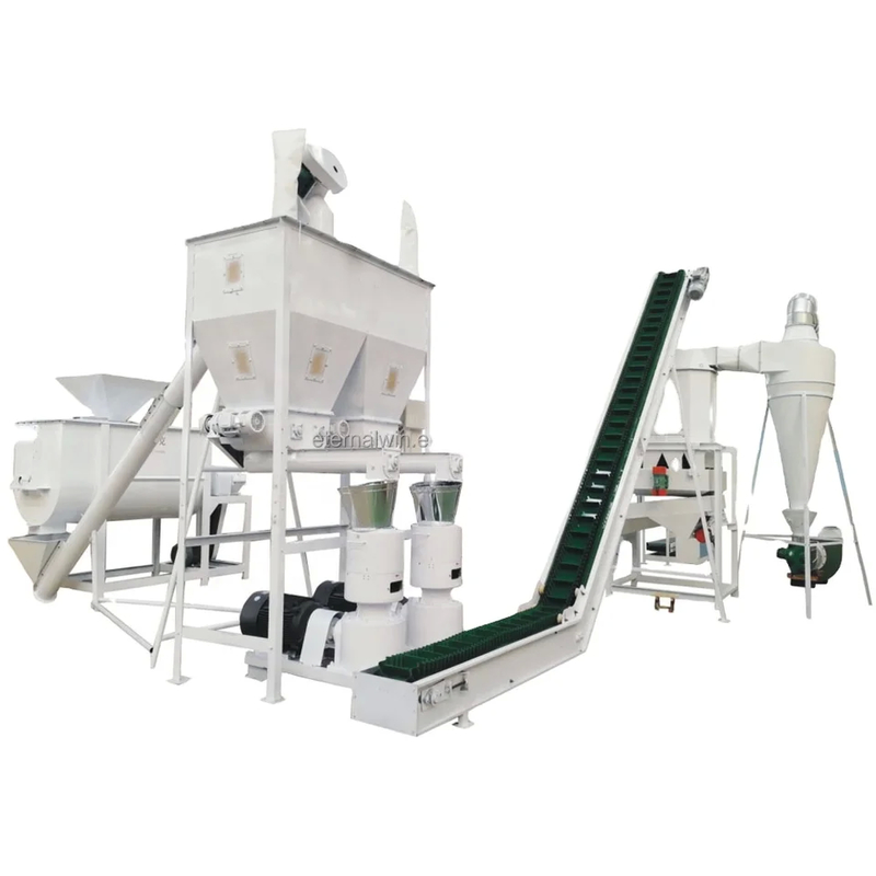 Affordable Wood Pellet Production Line With Blade Wearing Parts And Pelletizing System