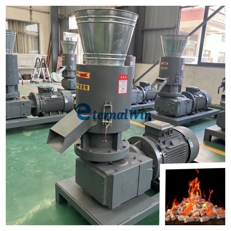 Wood Pelletizer Rice Husk Coconut Shell Sawdust Pellet Mill Biomass Pellet Production Line
