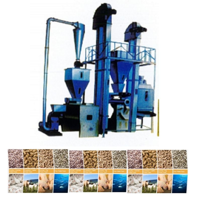 1-12mm Feed Pellet Size Animal Feed Pellet Production Line