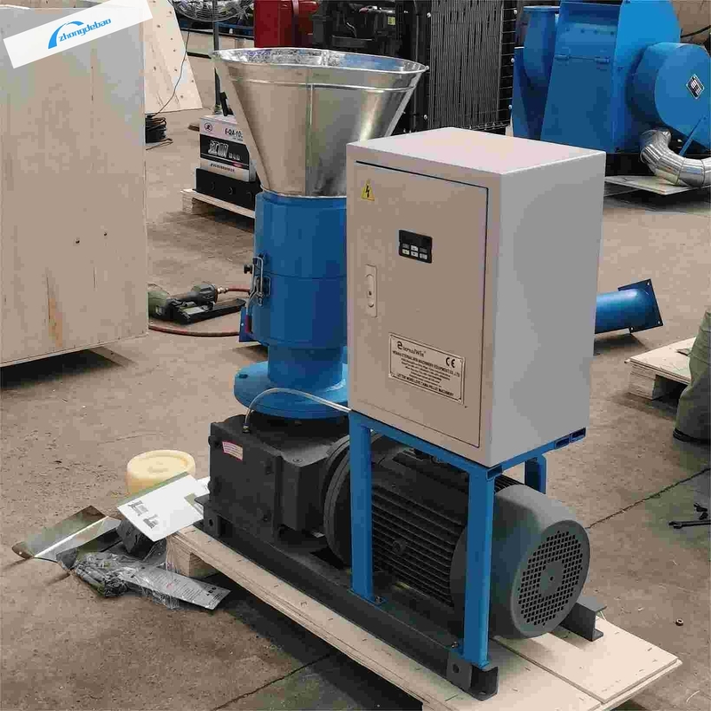 Moving Roller Wood Pellet Mill Machine 80-120 KG/H For Biomass Sawdust Pellet