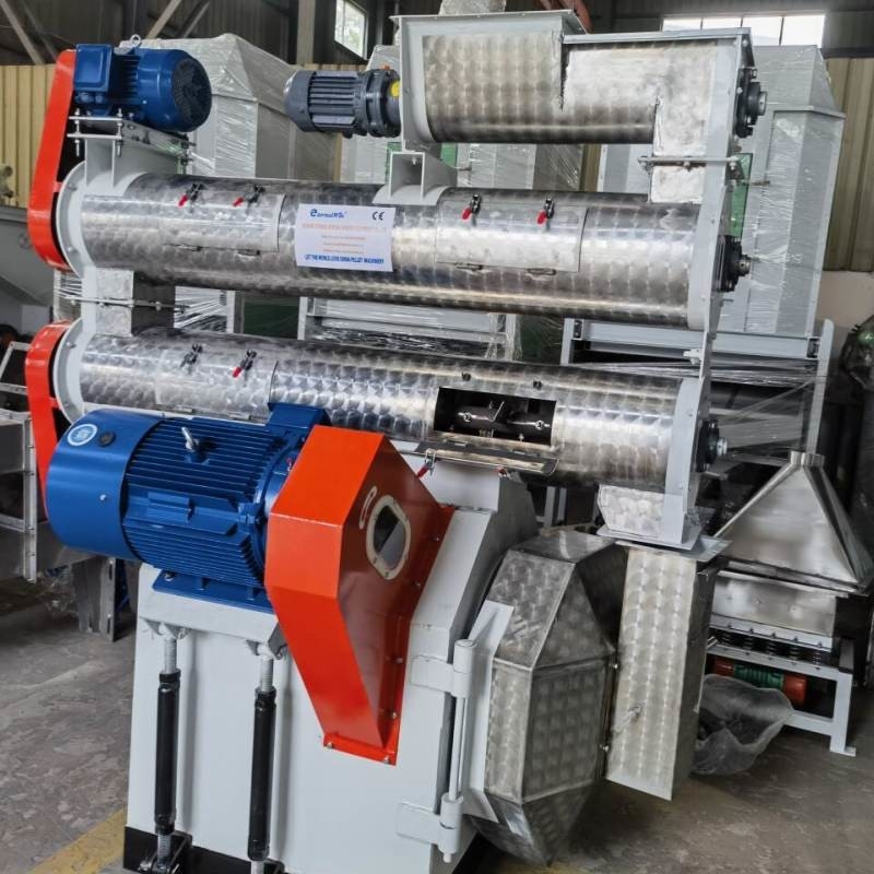 HKJ-250 With Single Conditioner Poultry Feed Pellet Mill Pellet Mill Machine Ring Die Feed Pellet Machine