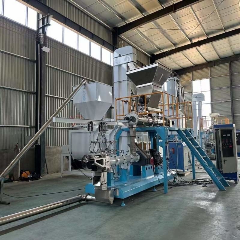 TWIN SCREW FEED EXTRUDER TILAPIA FLOATING FISH FEED PRODUCTION MACHINE CE / SGS CERTIFIED