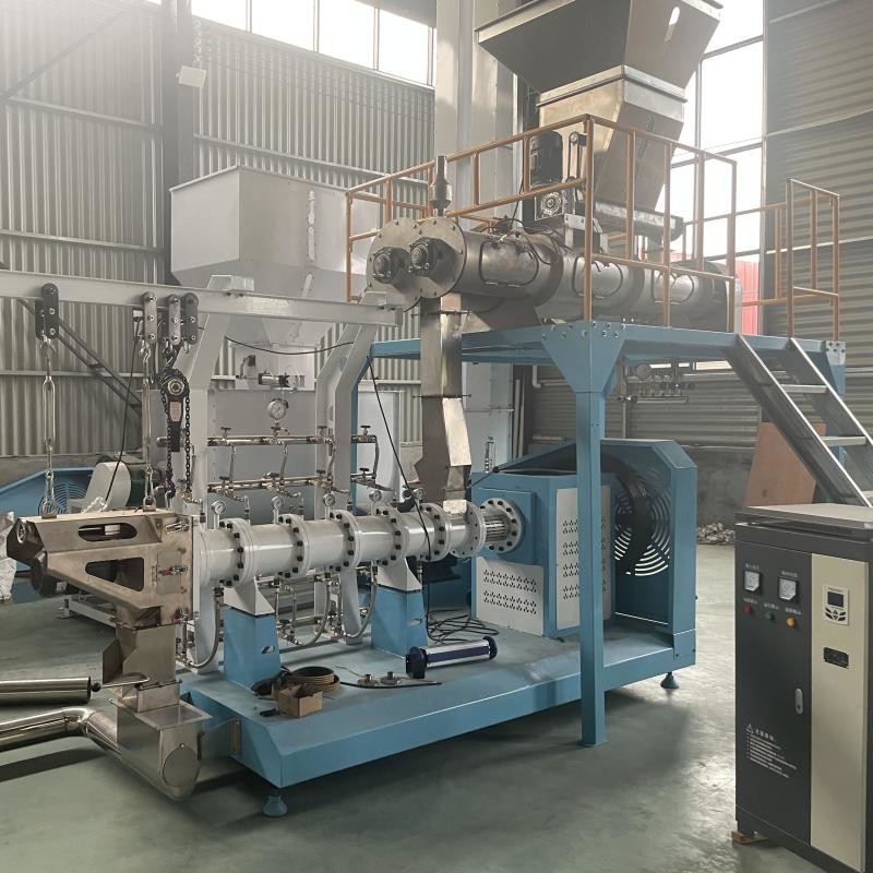 Single Double Screw Tilapia Feed Extruder Machine Floating Fish Feed Production Line CE Certified