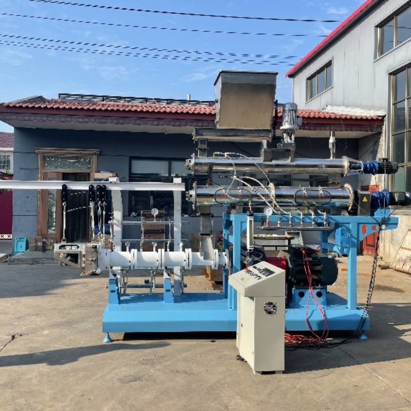 0.8-15MM FLOATING FISH FEED PELLET EXTRUDER LINE TILAPIA FEED EXTRUDER WITH TWIN SCREW MAIN POWER SGS CE CERTIFIED