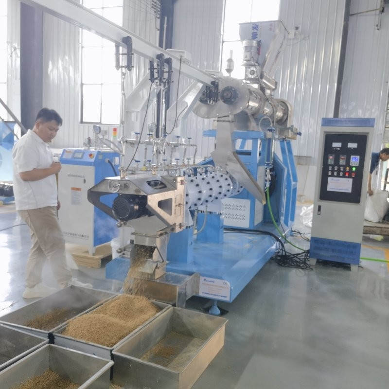 1t/H Capacity CE SGS Floating Fish Tilapia Feed Pellet Extruder Machine With Steam Conditioner