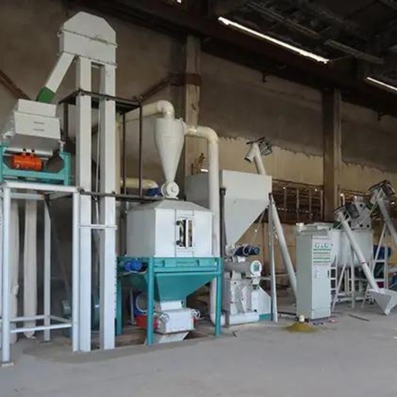Straw Feed Pellet Production Line With 1-20mm Pellet Size And Efficiency