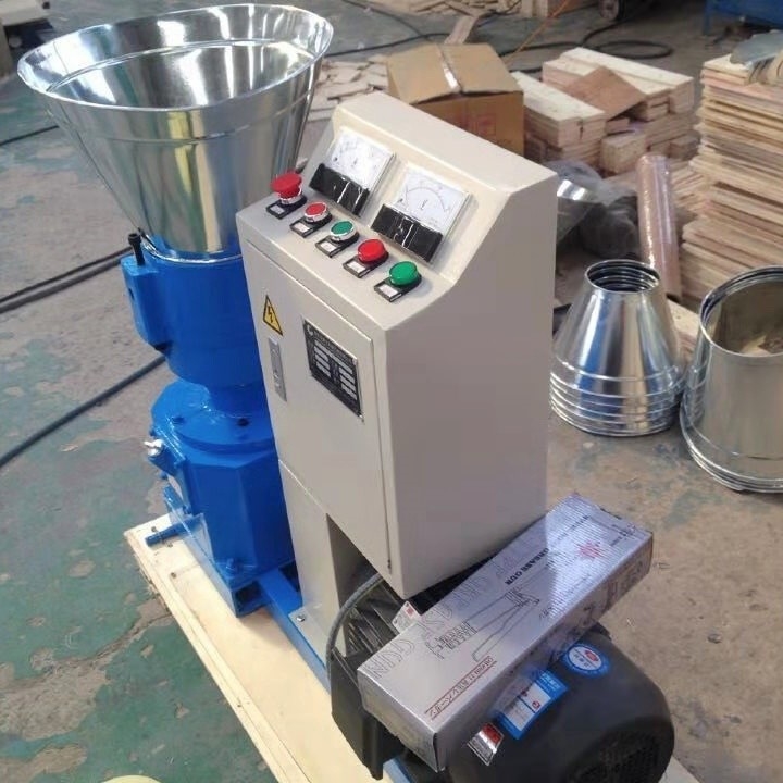 200-300 KG/H Capacity Feed Pellet Mill Machine High Productivity Animal Bird Feed Processing Machine 7.5kw Motor