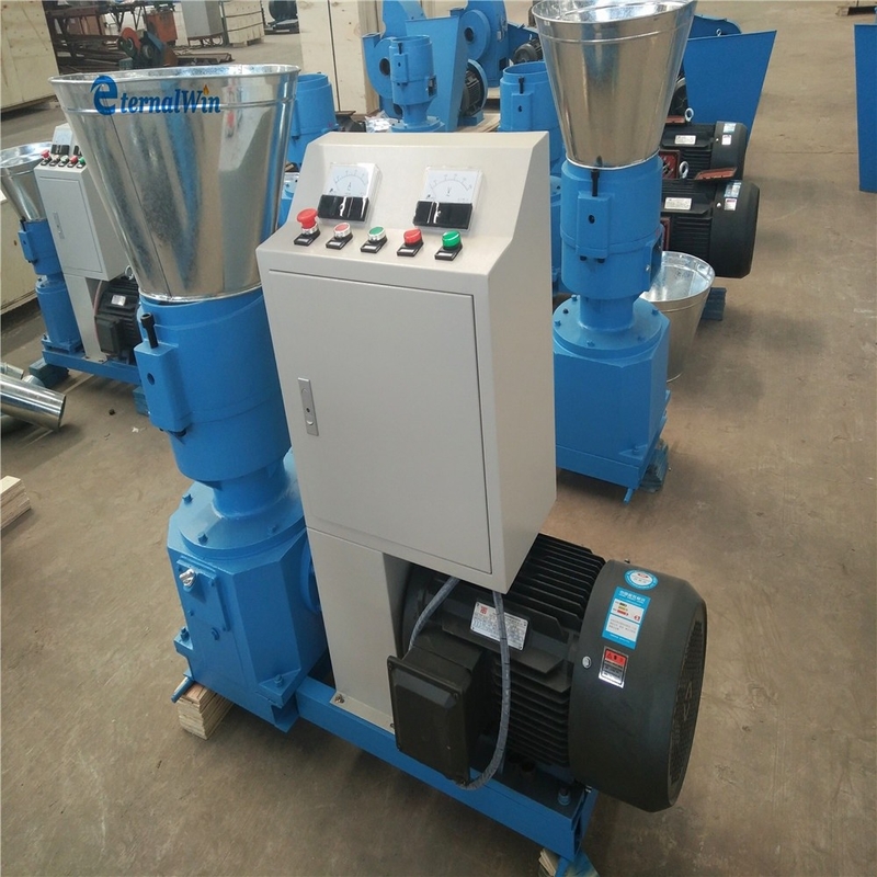 200-300 KG/H Capacity Feed Pellet Mill Machine High Productivity Animal Bird Feed Processing Machine 7.5kw Motor