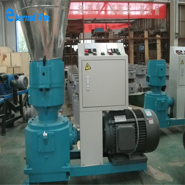 200-300 KG/H Capacity Feed Pellet Mill Machine High Productivity Animal Bird Feed Processing Machine 7.5kw Motor