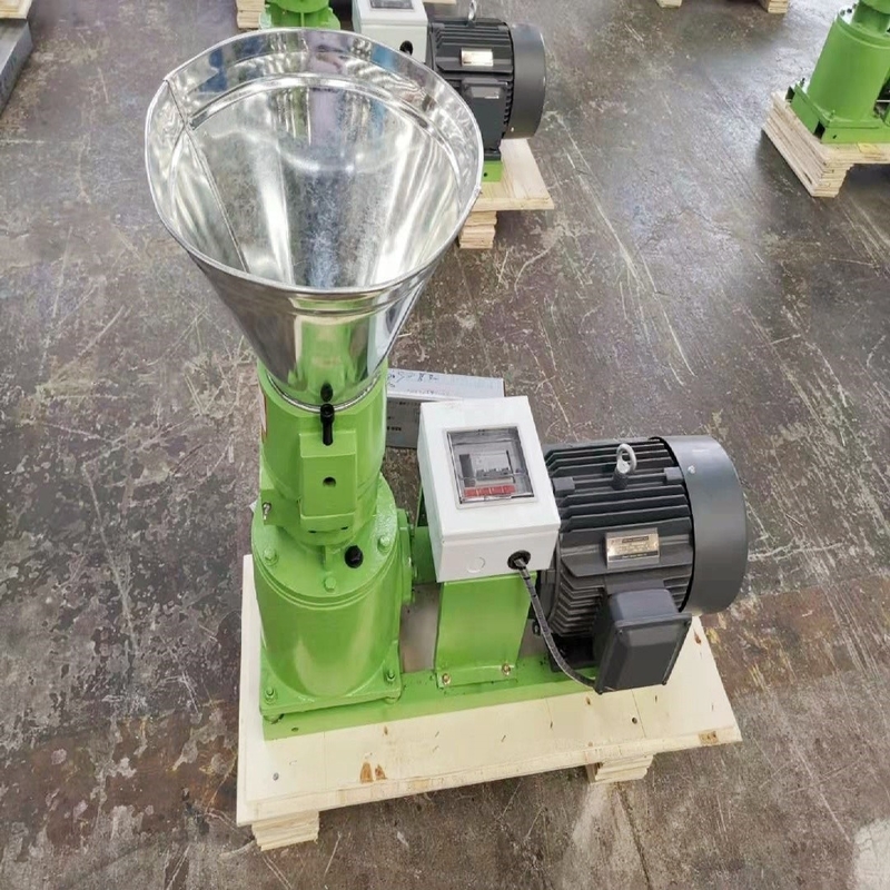 Small Scale Feed Pellet Making Machine 4KW Motor Electric Type Animal Feed Mill Machine