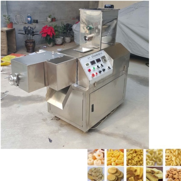 220V/380V Voltage Screw Food Extruder Machine for Corn Stick Puffing Manufacturing Plant