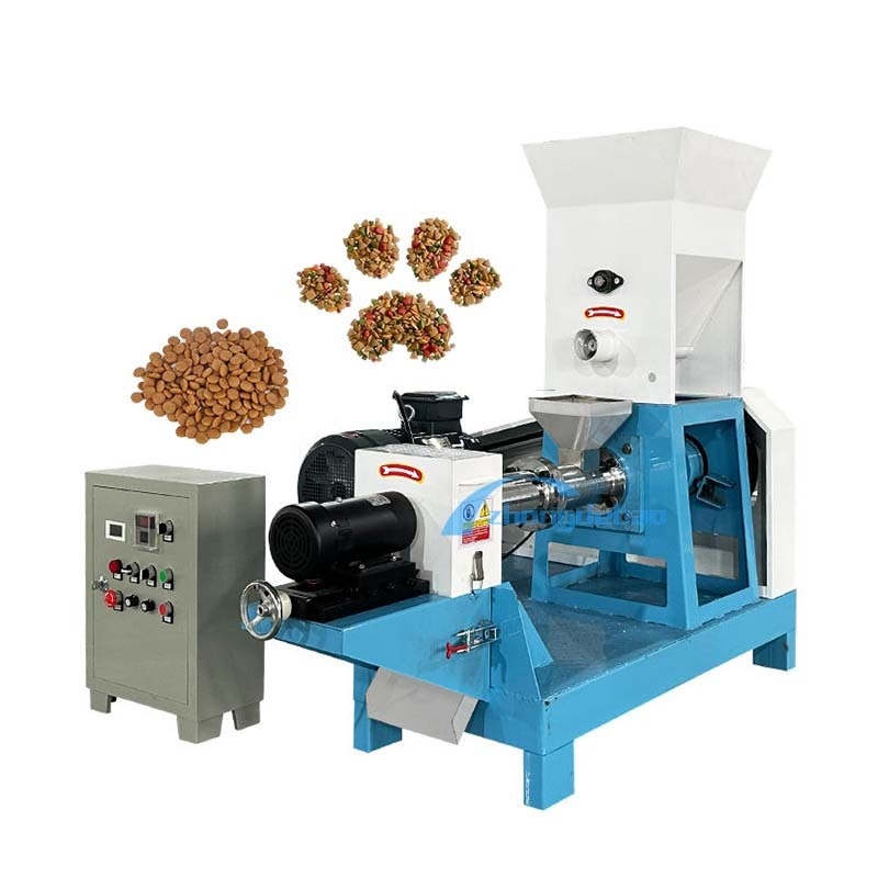 Dog Pet Extrusion Production Line Machinery Floating Fish Feed Production Line For Tilapia Fish Feed