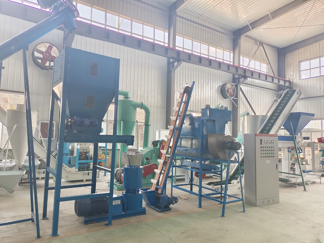Customizable Animal Feed Pelletizing Line with Engineer Guide Installation and 380V/50Hz/3Phase Power Supply