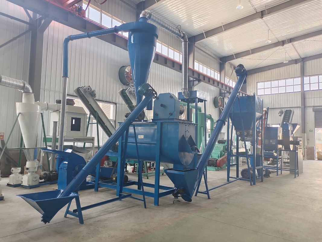 Customizable Animal Feed Pelletizing Line with Engineer Guide Installation and 380V/50Hz/3Phase Power Supply