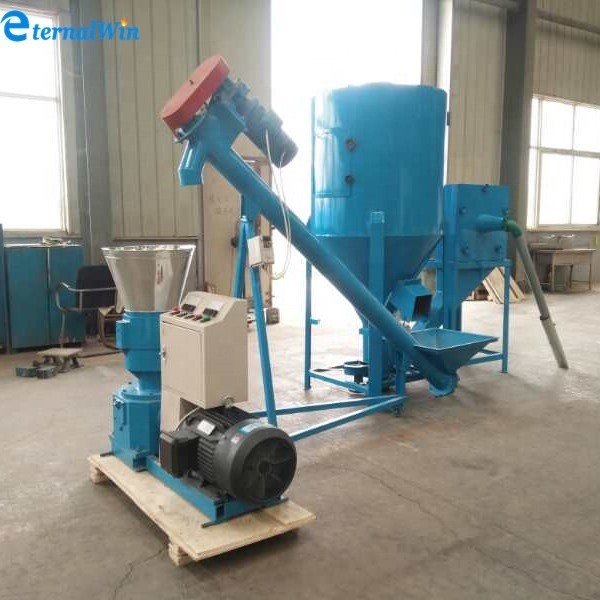 Engineer Guide for Animal Feed Pellet Production Line Zhongdebao Logo Flat Ring Die Pellet Mill