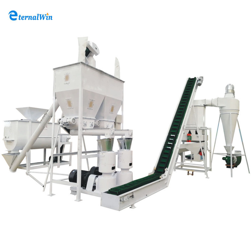 Animal Feed Production Line Customizable Production of Animal Feeds Pellets Logo Zhongdebao