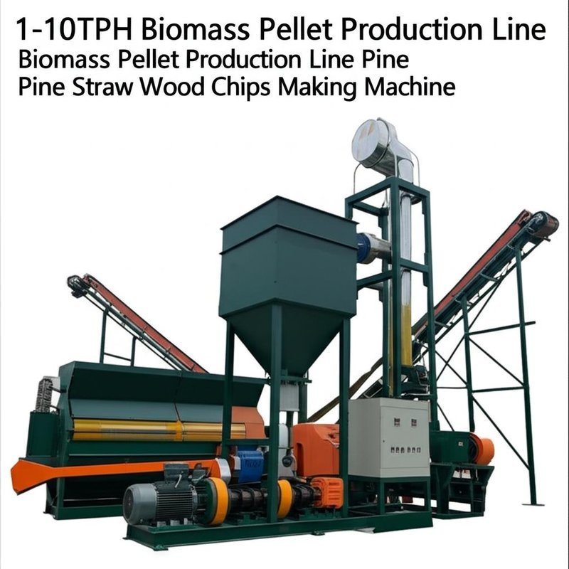 1-10TPH Biomass Pellet Production Line
Biomass Pellet Production Line Pine
Pine Straw Wood Chips Making Machine