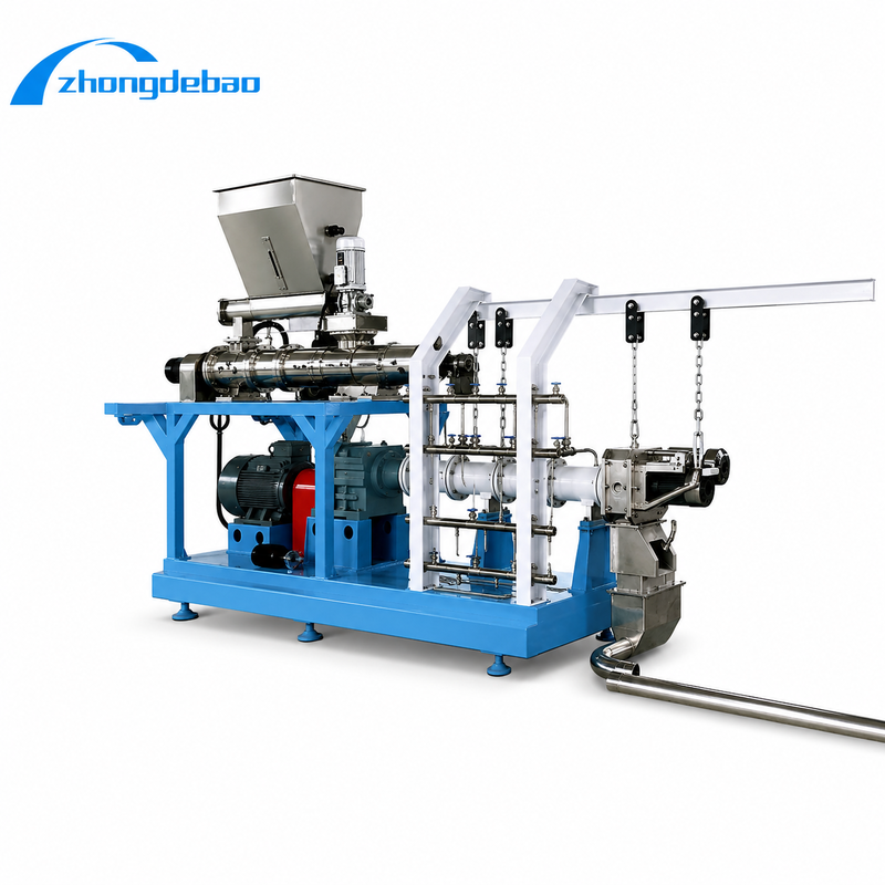 500–1000 kg/h Wet Type Twin Screw Fish Feed Extruder Machine