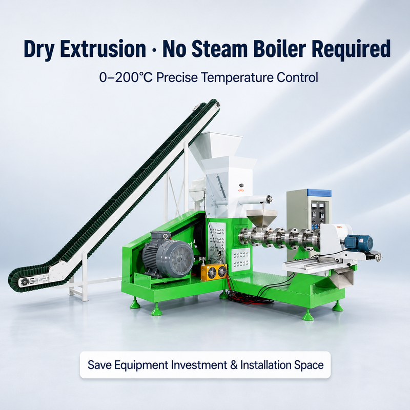 Commercial Floating Fish Feed Pellet Machine DGP100 Extruder For Shrimp Feed Production With High Output Design