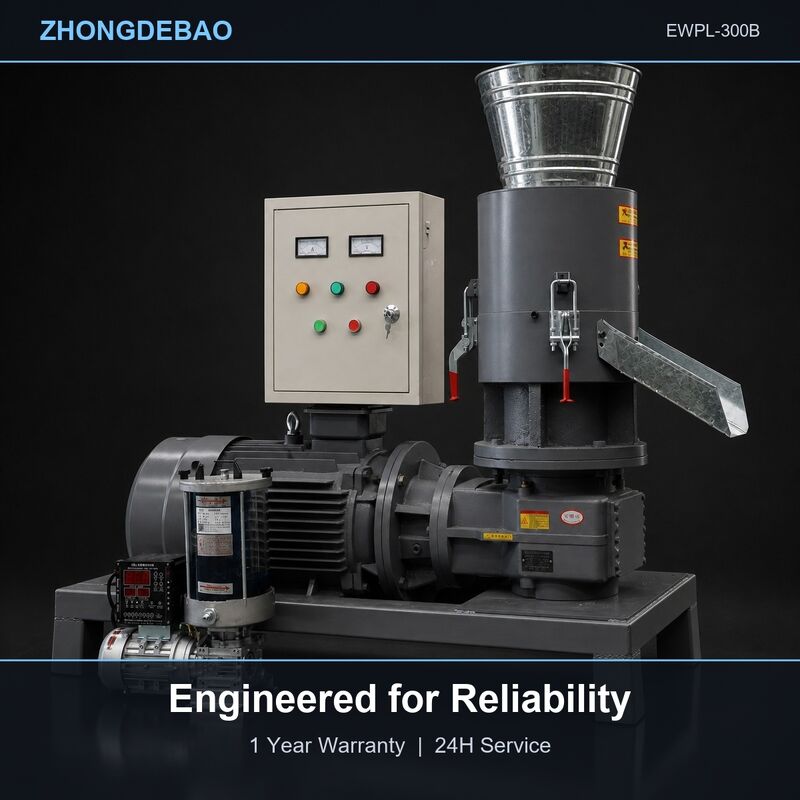 Wood Pellet Press Machine Diesel Engine Powered Sawdust Pellet Mill For Farm Barn Use And Stable Animal Bedding Making