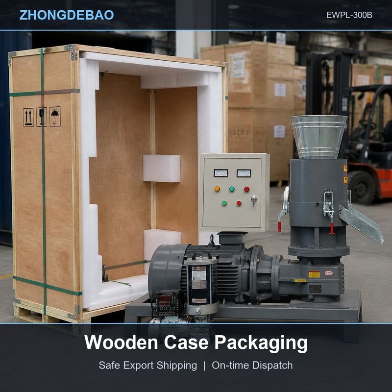 Wood Pellet Press Machine Diesel Engine Powered Sawdust Pellet Mill For Farm Barn Use And Stable Animal Bedding Making
