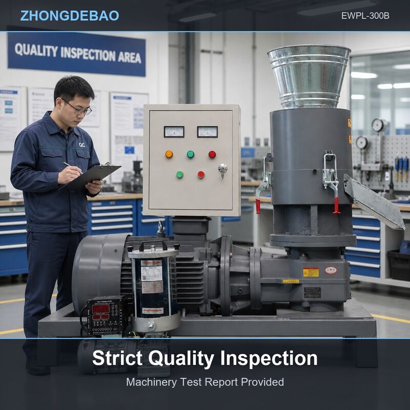 Flat Die Wood Pellet Machine For Grass Alfalfa And Straw Biomass Pellet Production With High Compression Ratio Die