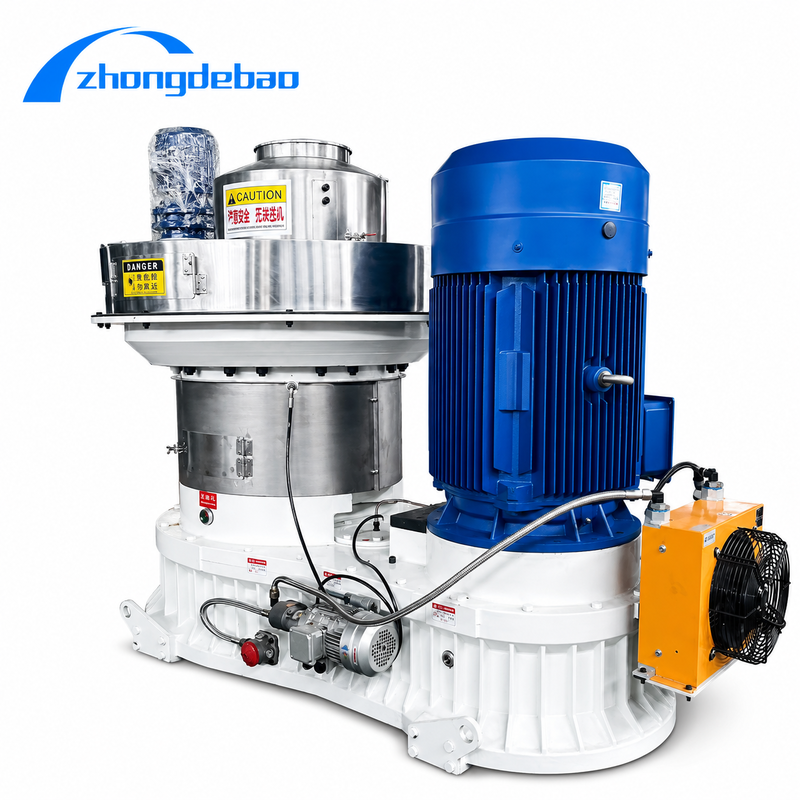 1-10T/H Wood Waste Sawdust Pellet Production Line Large Scale Biomass Fuel Making Plant