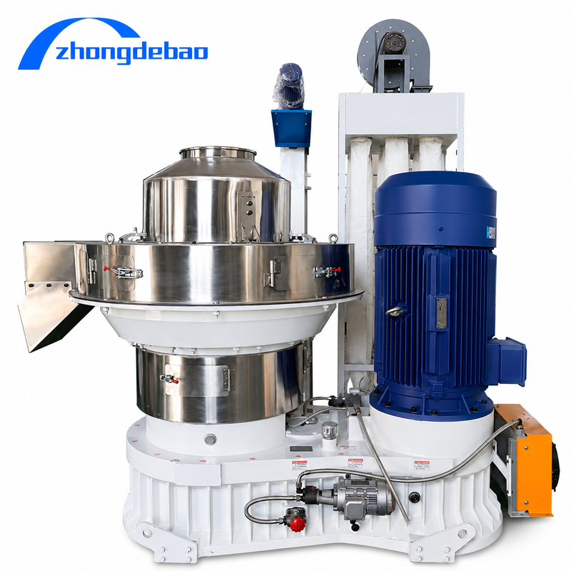 1-10T/H Wood Waste Sawdust Pellet Production Line Large Scale Biomass Fuel Making Plant