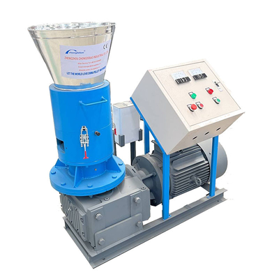 Flat Die Wood Pellet Granulator Wood Log Sawdust Crusher Machine