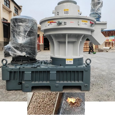 6mm 8mm Ring Die Wood Pellet Mill With Auto Lubrication Dust Removal Cabinet