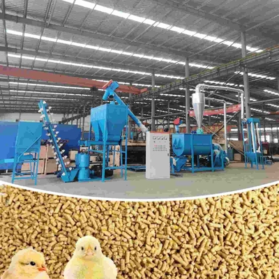 1000kg/H Feed Pellet Production Line Livestock Poultry Feed Production Machine