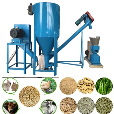Advanced Animal Feed Pellet Production Line 10kw Chicken Feed Making Machine