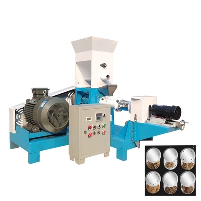 200-250kg/H Electric Dry Type Fish Feed Extruder With 6 Molds