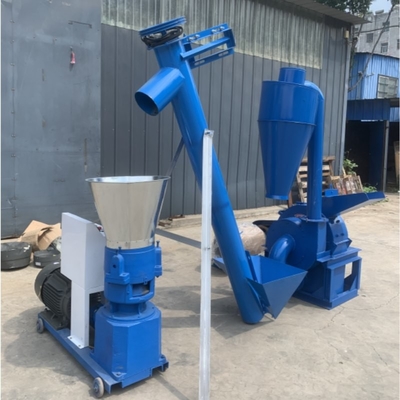 300Kg/H Feed Pellet Making Machines Wood Industrial Pellet Mill Crusher Conveyor
