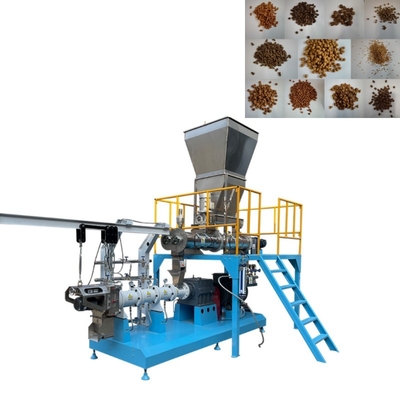 Twin Screw Floating Fish Feed Extruder Machine Wet Type Fish Feeder Machine Line