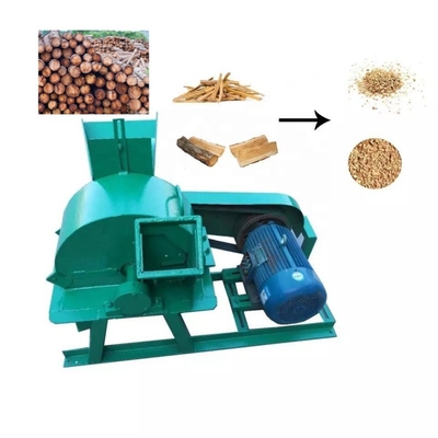 Waste Wood Branch Grinder Crusher Machine Wood Log Crusher Make 2-5mm Sawdust