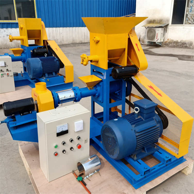 100-120 Kg/H Dry Type Fish Feed Extruder High Efficiency