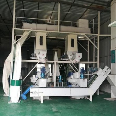 118KW 2000kg/h Biomass Pellet Production Line Wood Production