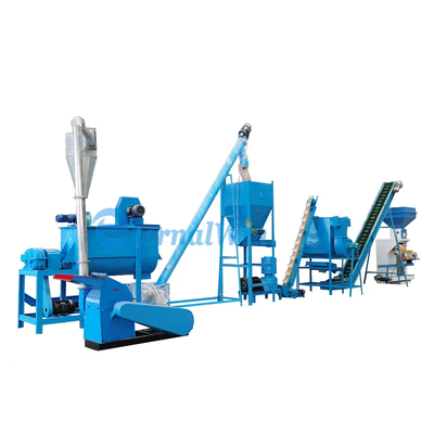 High Capacity 6mm Pellet Production Line With Cooler Component