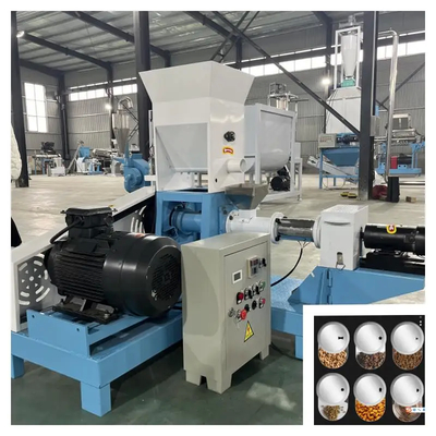 Electrically Heated Stainless Steel Fish Feed Extruder 50-2000kg/h Capacity
