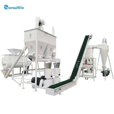 Customizable Animal Feed Pelletizing Line with Engineer Guide Installation and 380V/50Hz/3Phase Power Supply