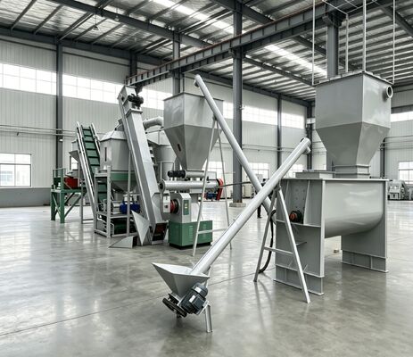 Customizable Animal Feed Pellet Production Line with Engineer Guide Installation and 380V/50Hz/3Phase Power Supply